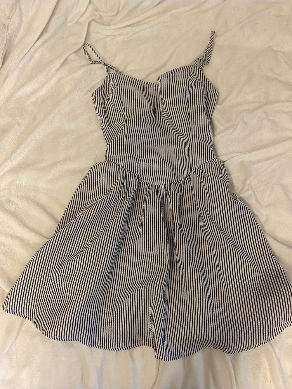Altard State Black And White Striped Mini Dress